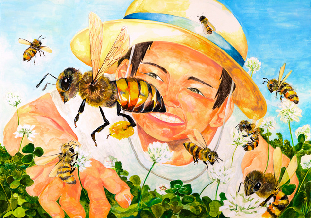 作品「ミツバチと夏休み」