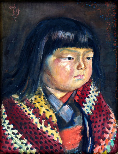 岸田劉生「麗子六歳之像」（1919年）東京国立近代美術館蔵