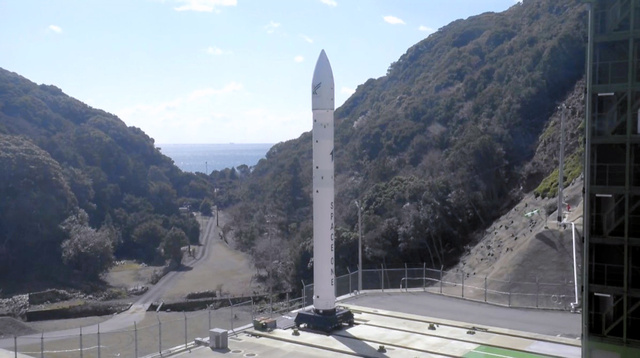 打ち上げが延期になった小型ロケット「カイロス」=和歌山県串本町、スペースポート紀伊周辺地域協議会提供