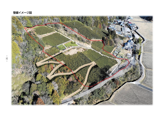 太安万侶墓の見学道のイメージ図=県文化財課提供