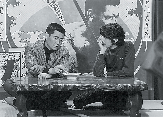 高倉健さんと「１１ＰＭ」に出演（１９６８年）＝遠藤努氏撮影