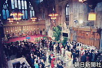 ジャパン・ソサイエティ創立１００周年記念レセプションが行われた大英博物館の会場。皇太子さまはここでスピーチをされた