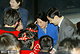 第５回「朝日のびのび教育賞」祝賀会で、雅子さまの顔に触れて対話する愛知県豊橋市の県立豊橋聾（ろう）学校の生徒と笑顔の皇太子さま