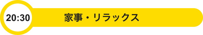 20:30 家事・リラックス